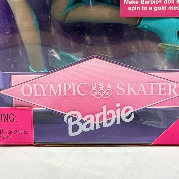 USA OLYMPIC SKATER BARBIE~1997 NAGANO OLYMPICS-SKATE & SPIN-MATTEL Vtg - Picture 7 of 10